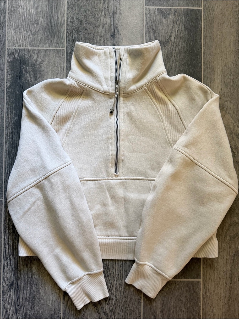 Lululemon Scuba Quarter Zip Sweatshirt XS/S Bone - Picture 1 of 5
